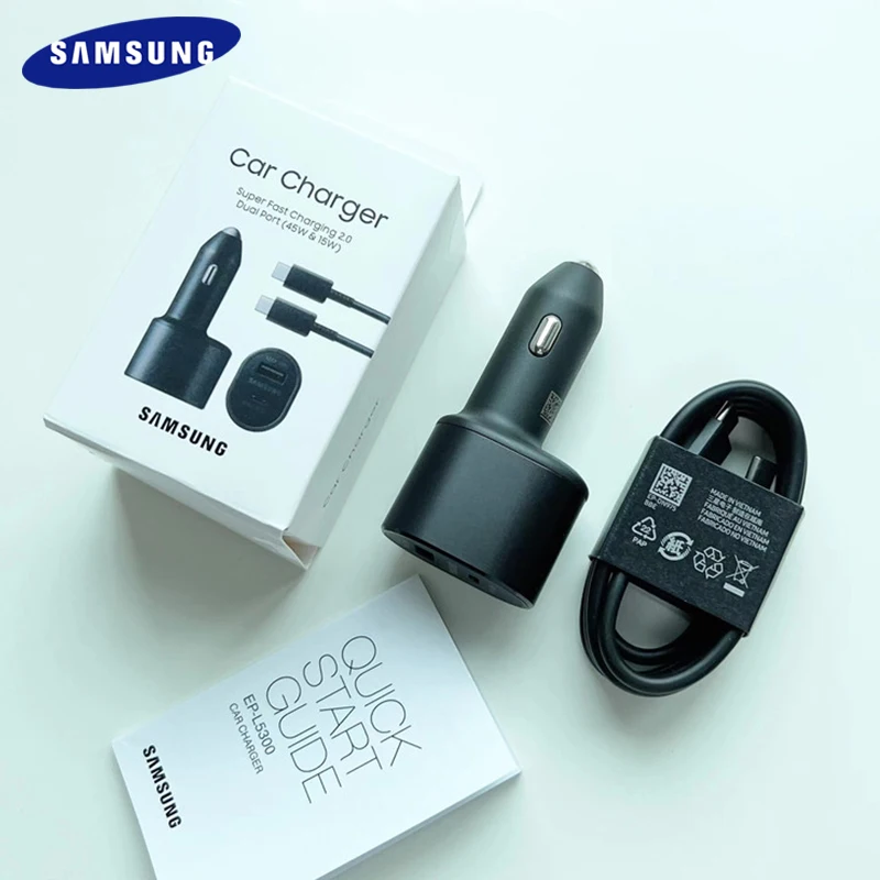 EP-L5300 삼성 60W 자동차 충전기 45W 슈퍼 빠른 충전 2.0 듀얼 포트 - 티몬