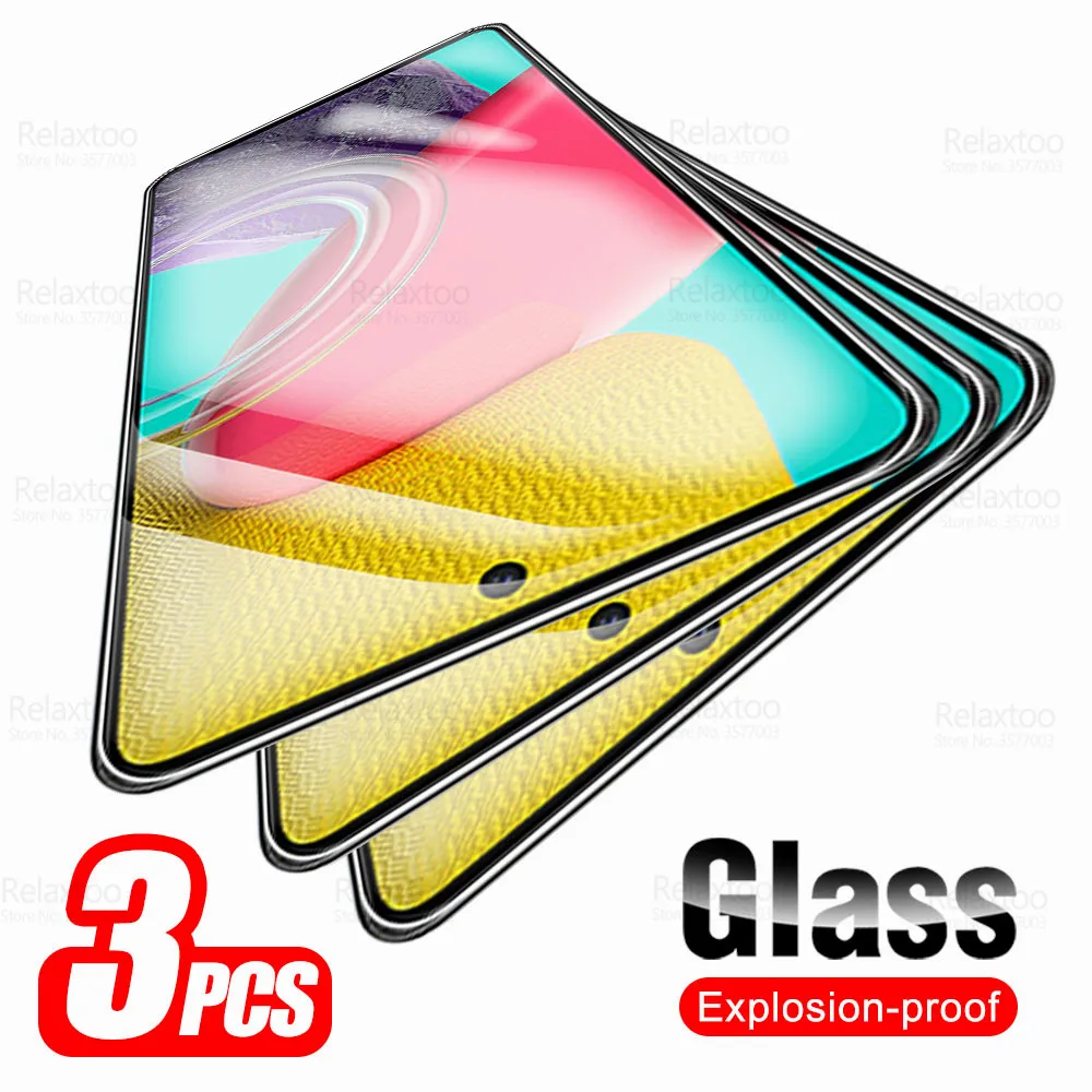 

3Pcs Full Cover Tempered Glass For Samsung Galaxy M53 M23 M33 5G Protective Glass Samung M 23 33 53 Screen Protector Armor Film