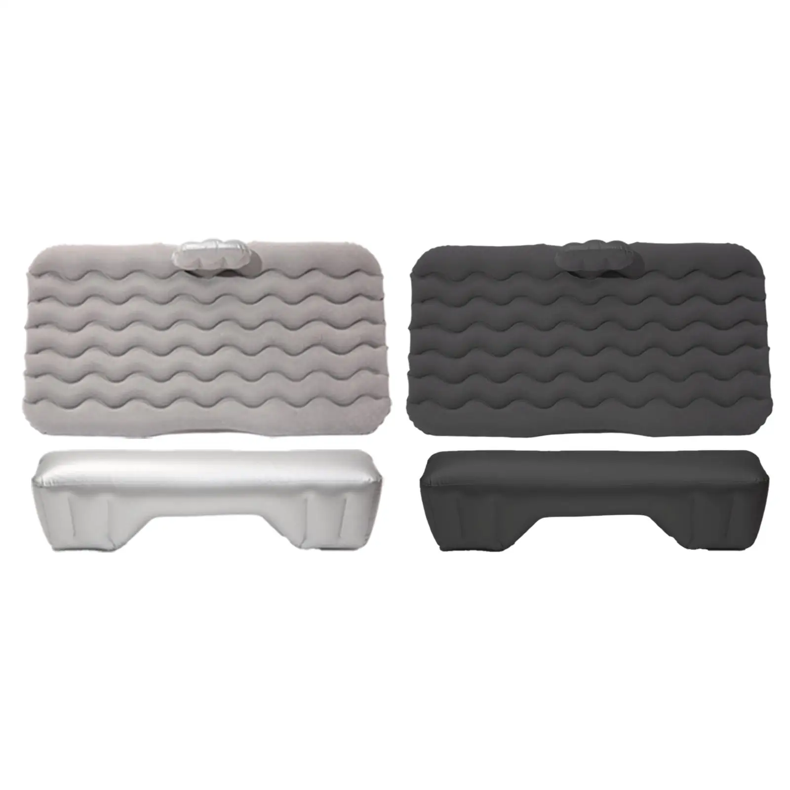 Inflatable Car Air Mattress, Backseat Bed w/, Portable Car Mattress for Camping Travel, Home Sleeping Pad w/ Electric Air Pump