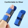 1Pcs Pain Relief Aluminium Finger Splint Fracture Protection Brace Corrector Support With Fixed Tape Bandage 3