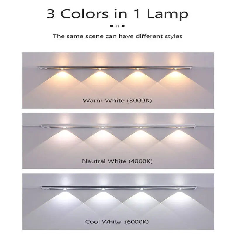 LED Cabinet Lights Motion Sensor Wireless Ultra Thin Night Light Kitchen Cabinet Bedroom Wardrobe Room Decor Indoor Lighting led night light led cabinet light led motion sensor light cabinet lights motion sensor light led cabinet lights motion sensor lights under cabinet light