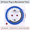 EU 24 Hours Timer Switch Timer Plug in Mechanical Grounded Programmable Smart Countdown loop Switch Socket Indoor Auto Power off 2