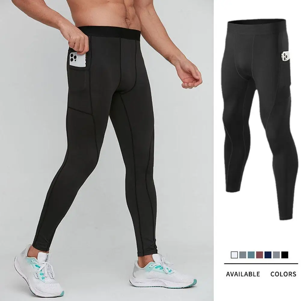 

Men's Tights Compression Pants Running Leggings Men quick-drying Fitness Mens Leggings Tights Men Skinny Trousers