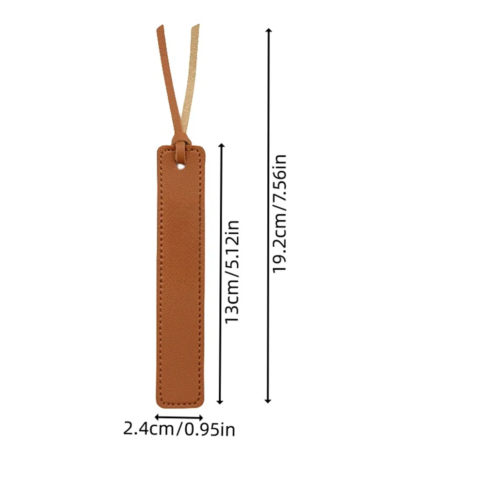 Fashion Solid Color Leather Book Mark Tag Read Marks Reader Pager Bookmark Holder Office Stationery Supply Teacher Gift