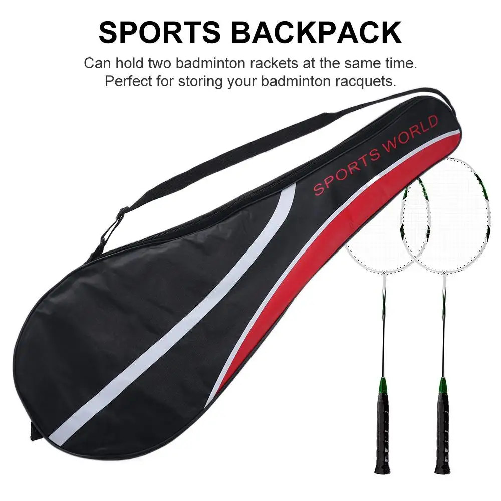 

Adjustable Strap Badminton Racket Bag Racket Cover Oxford Cloth Shuttlecock Bag Racket Organizing High-grade Squash