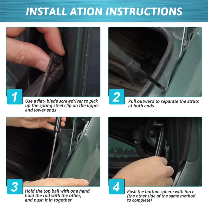 طقم 2 دعامة غاز شنطة خلفية لسيارات BMW E38 740i 74...