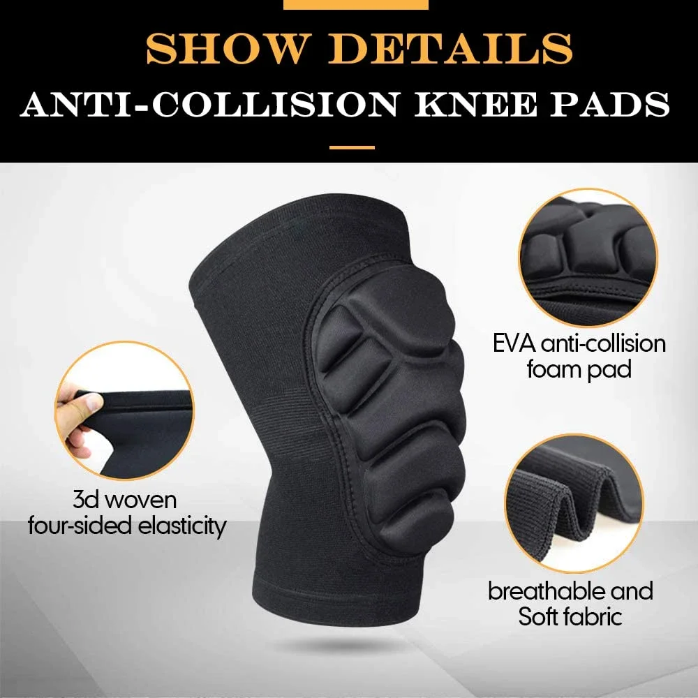 Compression Knee Brace 1 Pair Knee Elbow Pads Support for Cycling Snowboard Roller Skating Skateboard Extreme Sports
