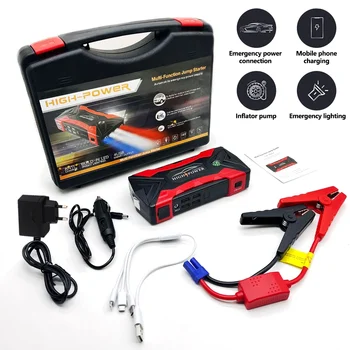 99800mAh 20000mAh Auto Salto di Avviamento 3000A Dispositivo di Avviamento Accumulatori E Caricabatterie di Potere Portatile Batteria Avviamento Lanciatore Per Auto Booster Articoli