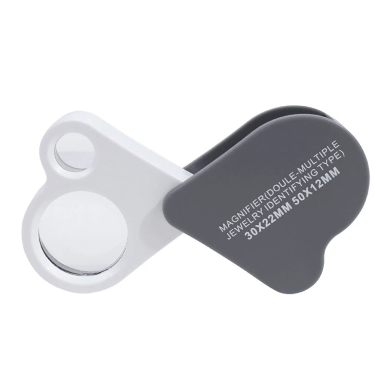 

Foldable Glass 30X 50X Lens Pocket Eye Loupe Magnifier