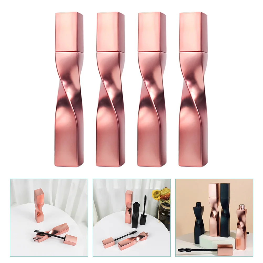 

4 Pcs Clear Mascara Eyelash Brush Empty Tube Applicator Wands with Eyebrow Tubes Bottle
