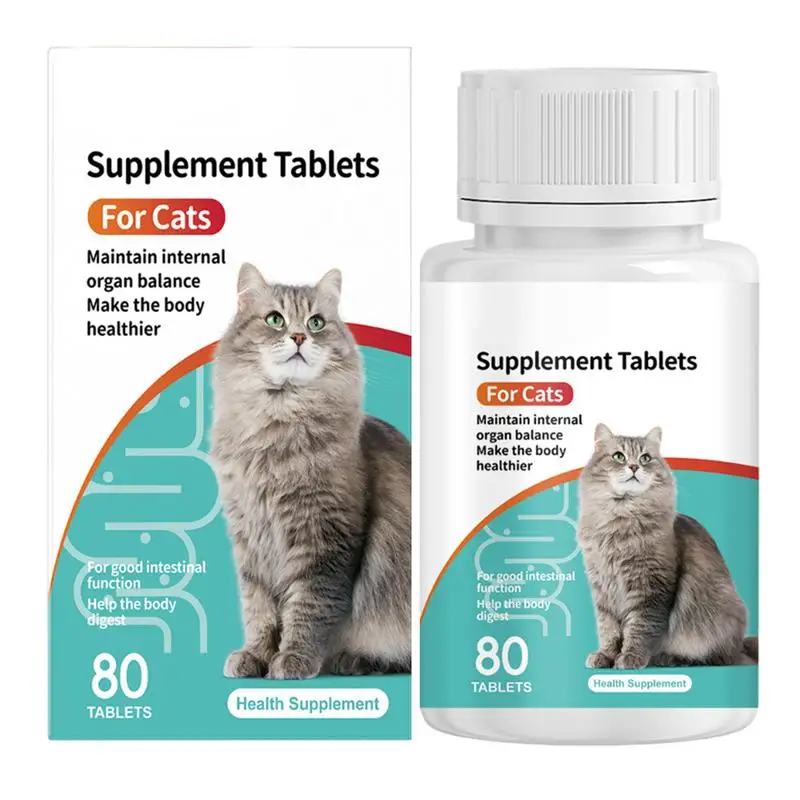 Probiotic For Cats Digestive Health Supplement Probiotic Tablets Kitten Supplement Tablets Cat Digestive Support