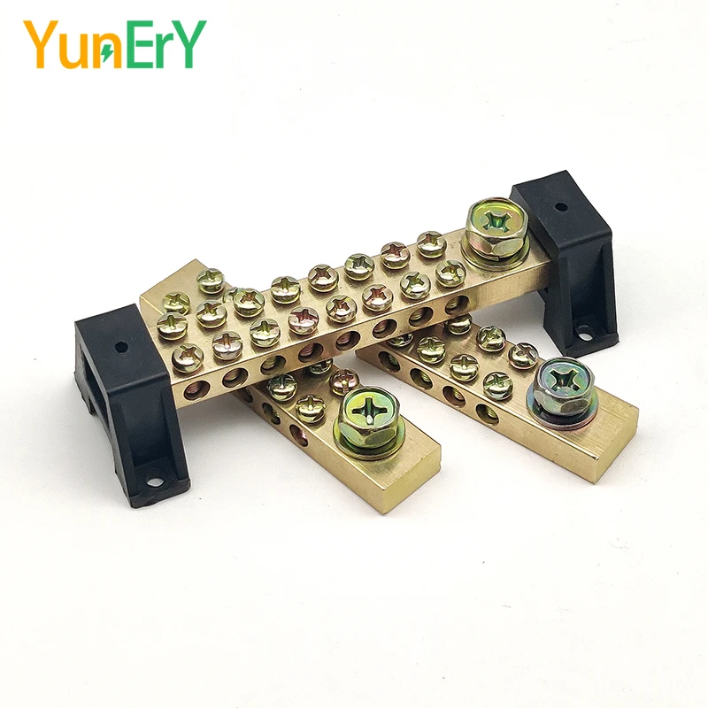 duplo neutro unico conector terra bloco terminal 01