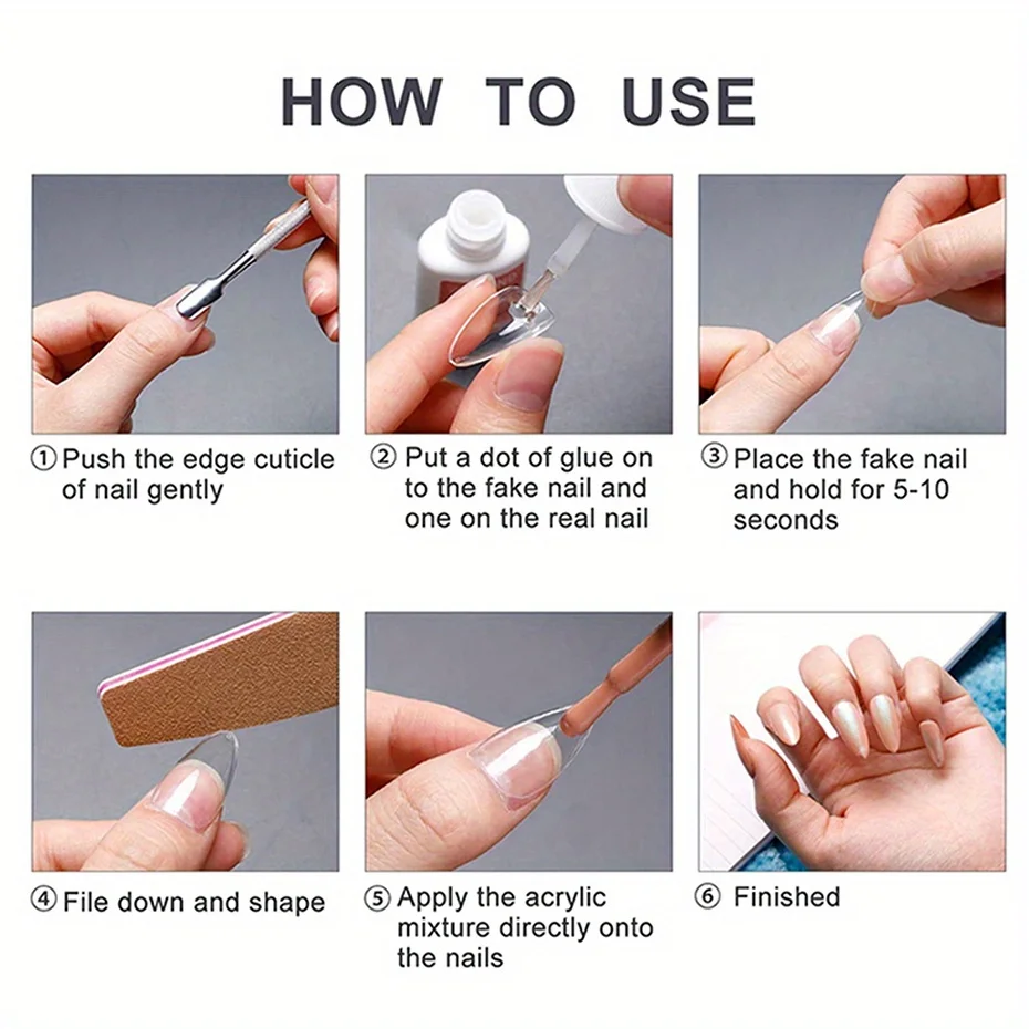 600pcs Matte Press On Nail Tips Full Cover Fake Nails 15 Sizes Acrylic Short Square Soak Off Gel False Nail Tips for DIY Salon