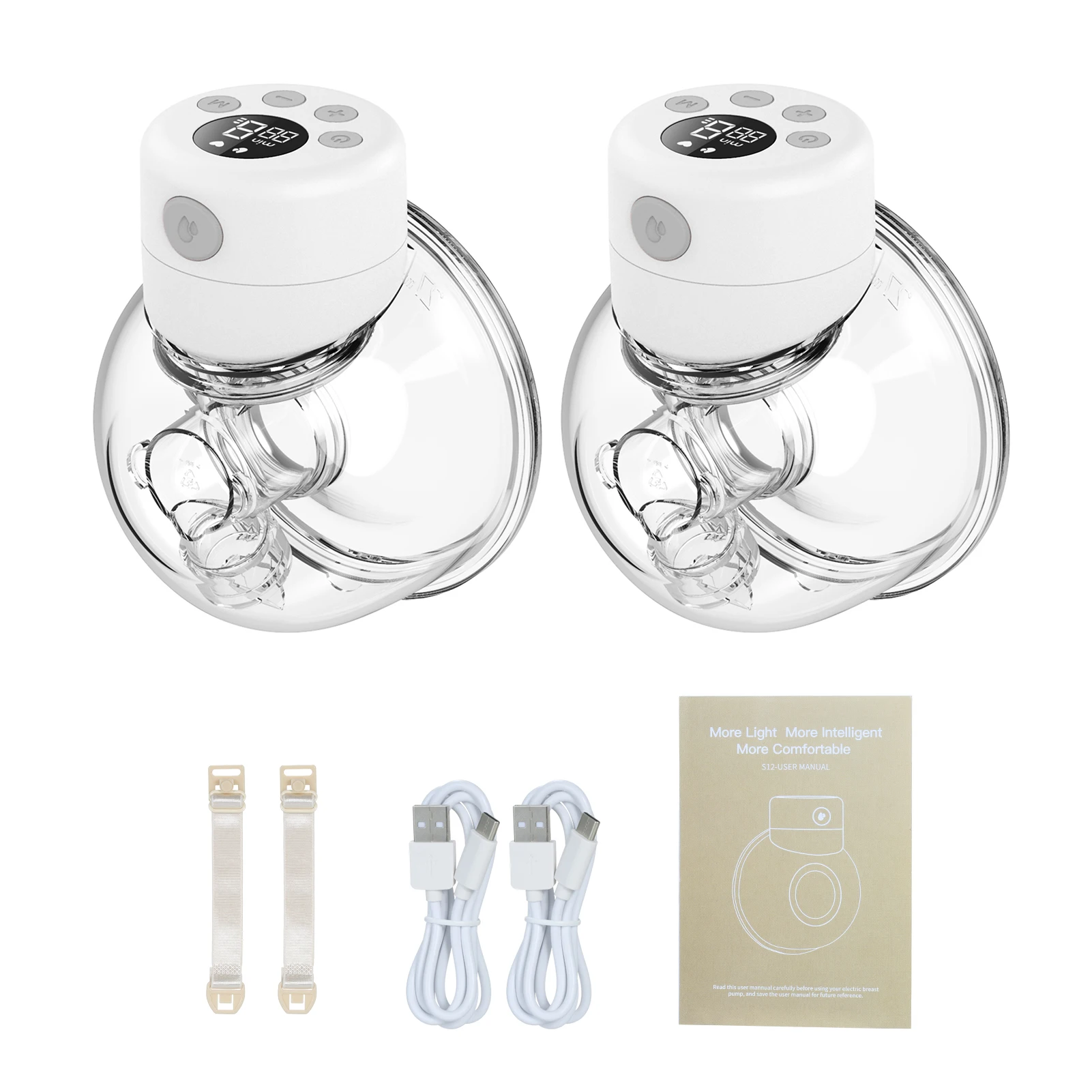 Description Picture 5 of item2/1pcs S12 Hands Free Electric Breast Pumps Silent Mother Milk Extractor Portable Breast Pump Wearable Wireless Breastpump