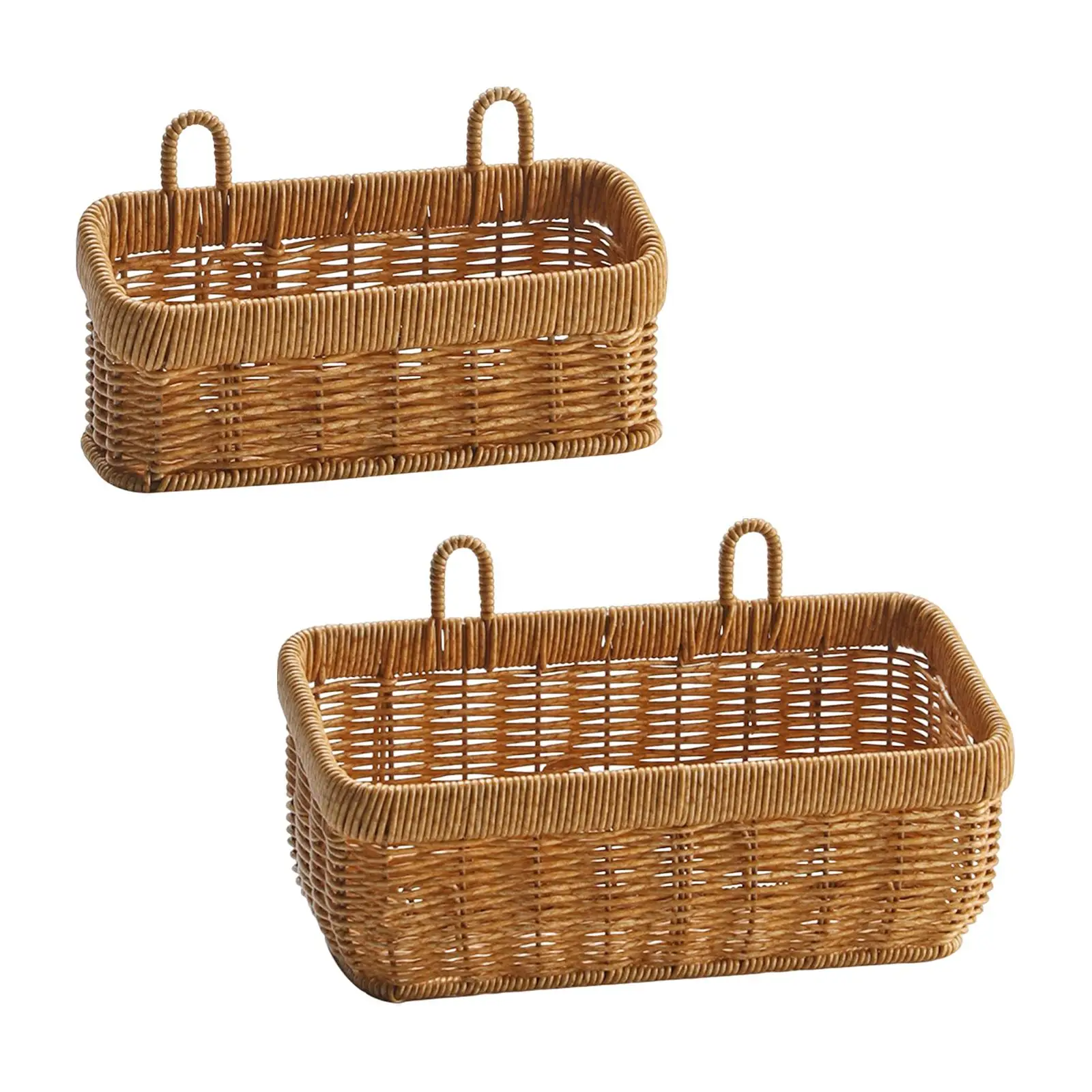 Woven Kitchen Storage Basket Simple Container Multifunctional Home Decor