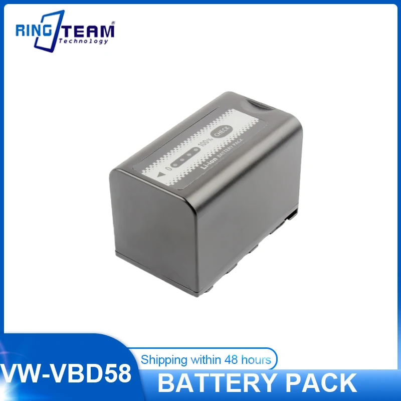 5800mAh VW-VBD58 AG-VBR59 Battery LED USB Charger for Panasonic