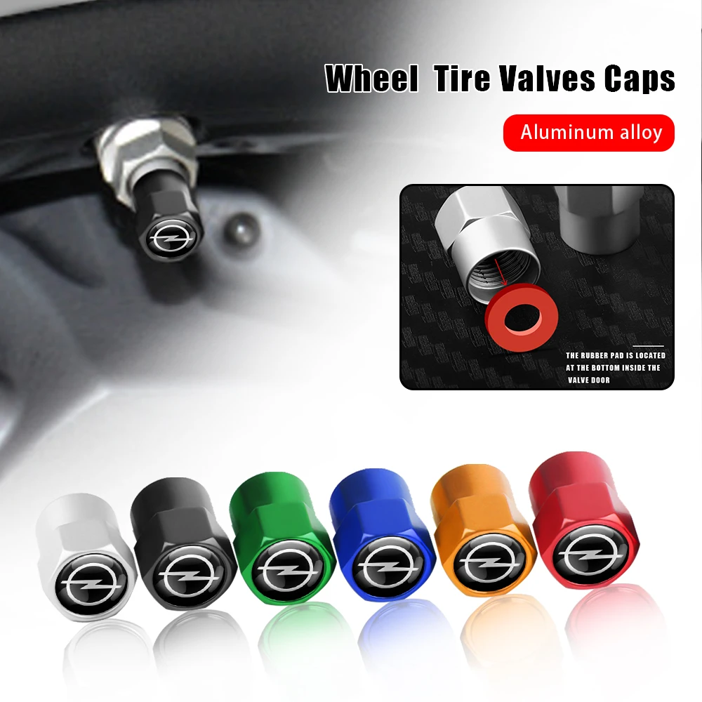 4Pcs Aluminum Car Wheel Tire Air Valve Caps Tyre Dust Cover Accessories