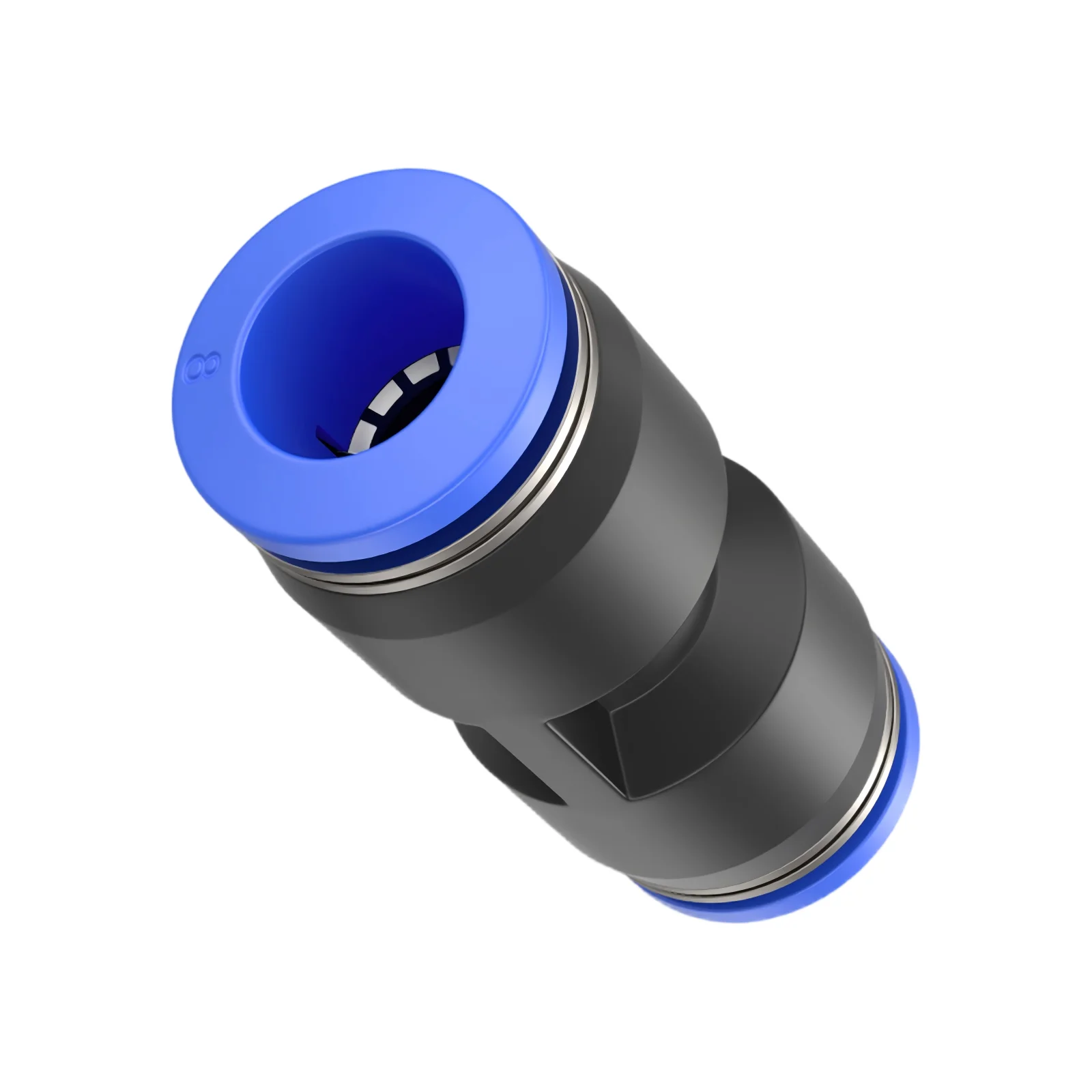 ข้อต่อท่อลมแบบพลาสติก ข้อต่อลดขนาด PU PG สำหรับท่อลม ท่อน้ำ แบบเสียบตรง เชื่อมต่อเร็ว 1