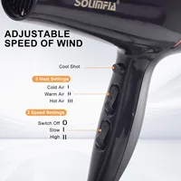 Sèche-cheveux professionnel à 6 niveaux, qualité industrielle, séchage rapide, haute température, outil de coiffure, Barbecue pour la maison 3