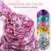 3pcs Body Glitter Gel Face Glitter Makeup Party Festival Glitter Gel Eye Eyeshadow Hair Glitter Gel for Bar Makeup 5