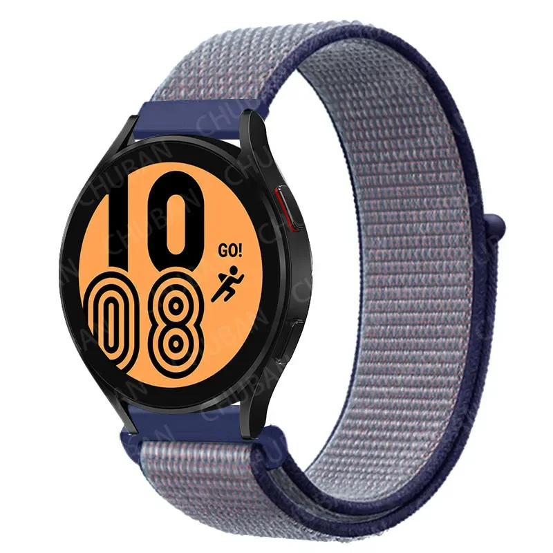 Nylon Loop Sport Watch Band Bracelet, 20mm/22mm Adjustable Strap