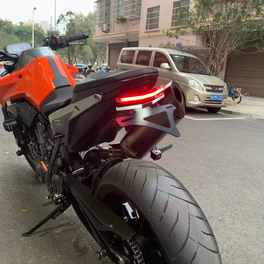 신제품 KTM 790duke 890duke 2018-2025 리어 숏 테일 스톡 번호판 홀더 테일스톡 브래킷 통합 LED KTM 790 890