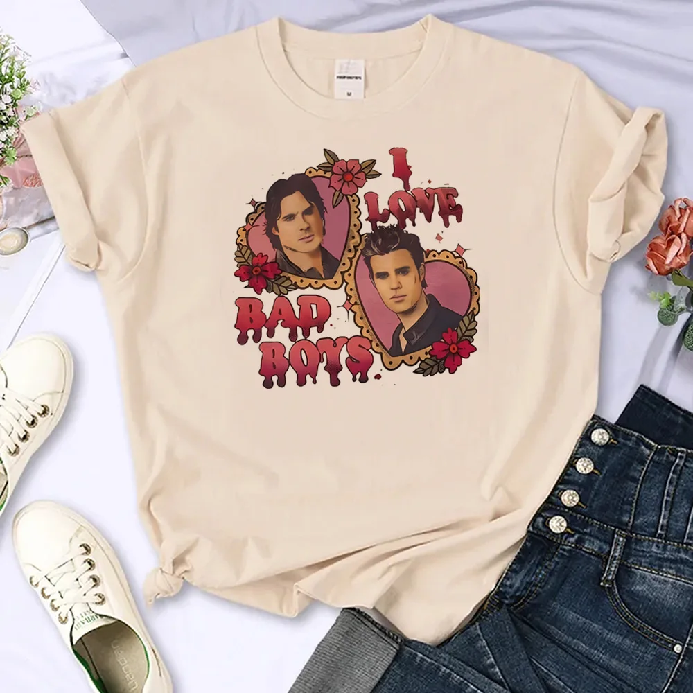The Vampire Diaries Top Women Graphic Top Girl Anime Graphic Funny Clothes