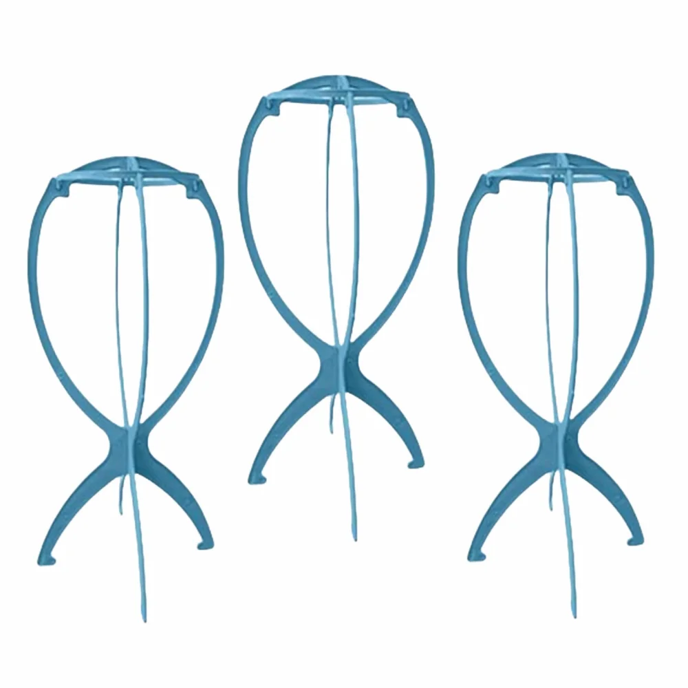 Collapsible Wig Stand Set - Stable Hairpiece Holders