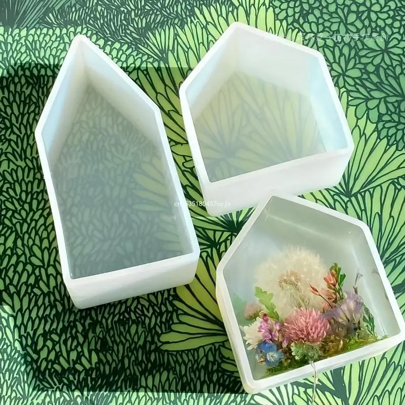 

Epoxy Resin Molds House Shaped Silicone Mold for Insect Plant DIY Tools Dropship