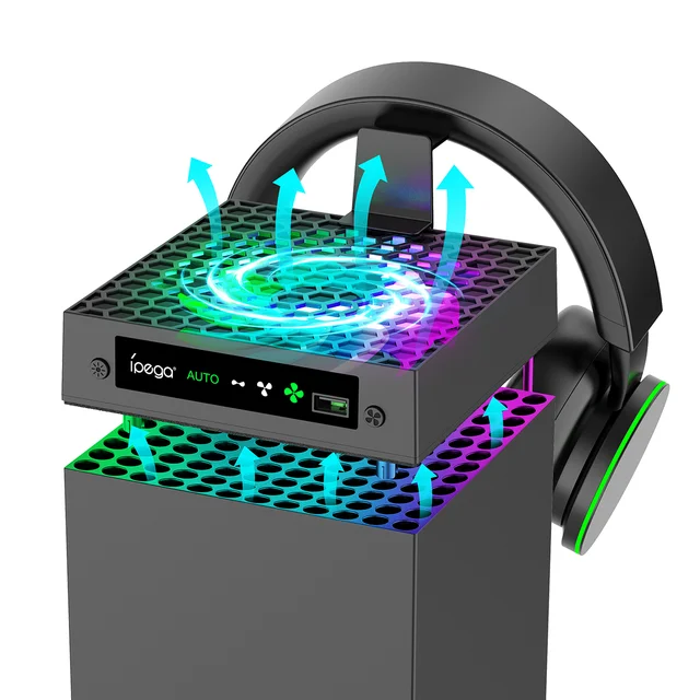 IPEGA Cooling Fan for Xbox Series X with Automatic Fan Speed Adjustable by Temperature, High Performance Cooling, Low Noise 1