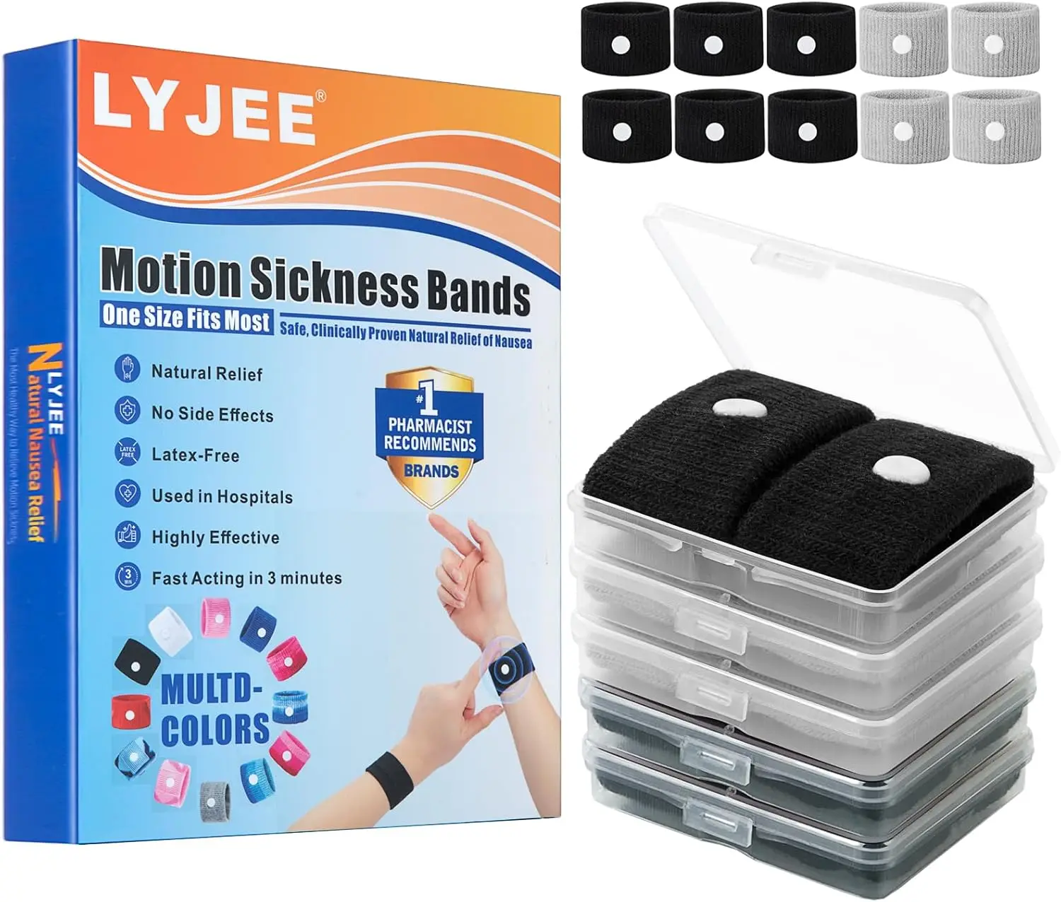 Motion Sickness Acupressure Wristbands 6