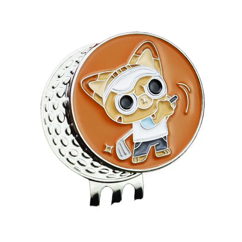 Golf Ball Marker Golf Hat Clip Caps Clips Sports Sign With Clamp Cool Ball Markers For Hats Pants Belts Accessories