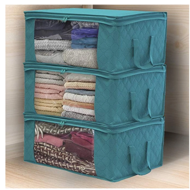 

Non-woven dust-proof bag folding quilt bag Wardrobe clothing organizer bag