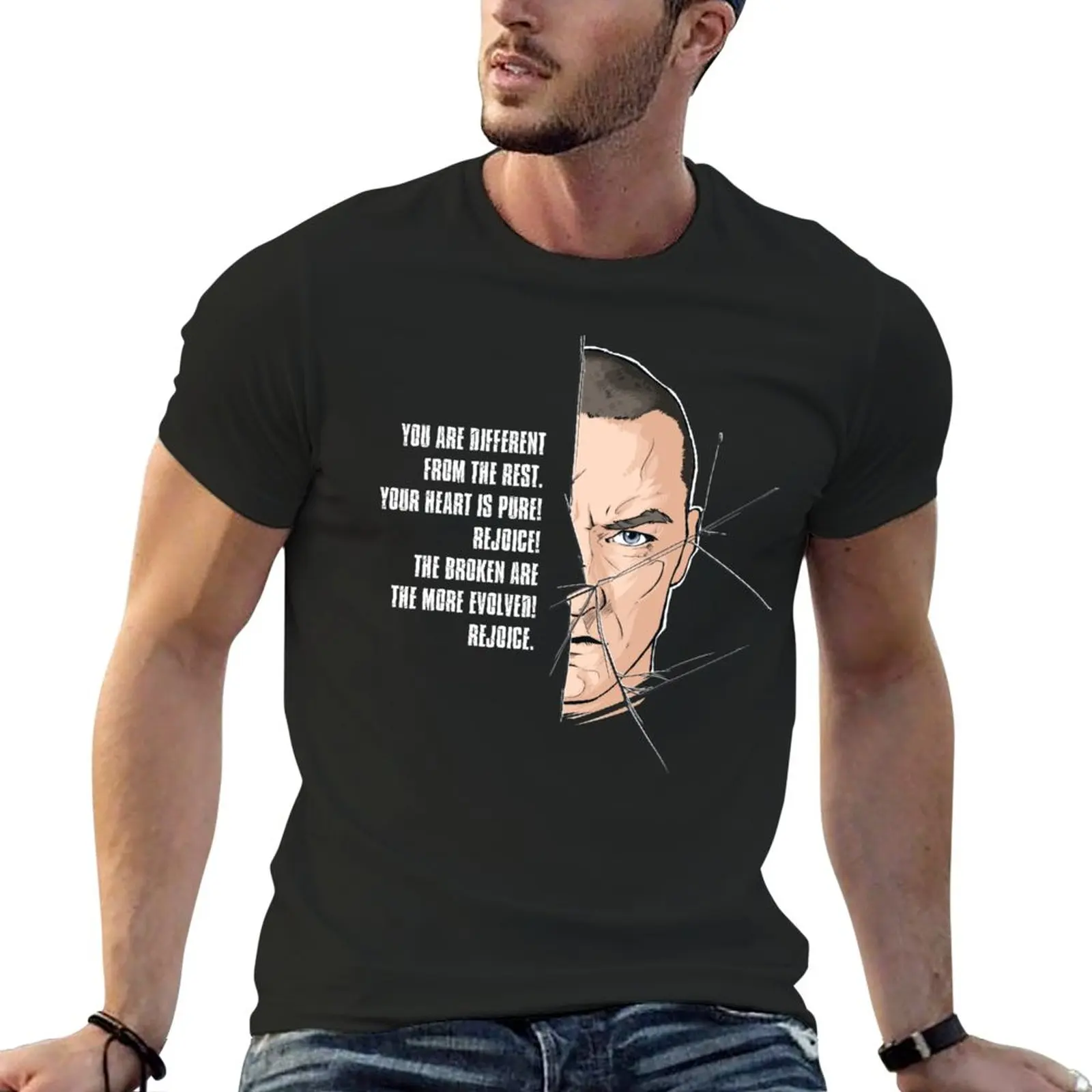 

SPLIT beast T-Shirt funnys anime clothes vintage t shirts for men