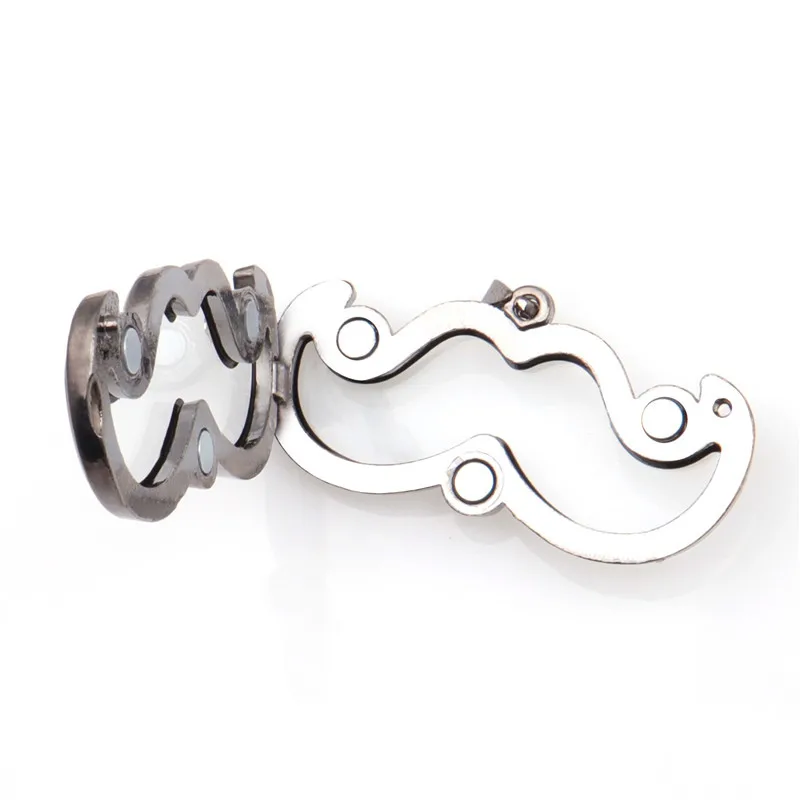 10PCS Mustache Corner Rhinestone Floating Locket Alloy Pendant Charms Jewelry Making Necklace Keychain For Women Men