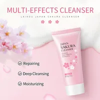 Sakura Cleanser Rich Foam Deep Clean Remove Grease Improve Oily Face Wash Cream Gentle Moisturizing Remove Blackhead Cleanser 1