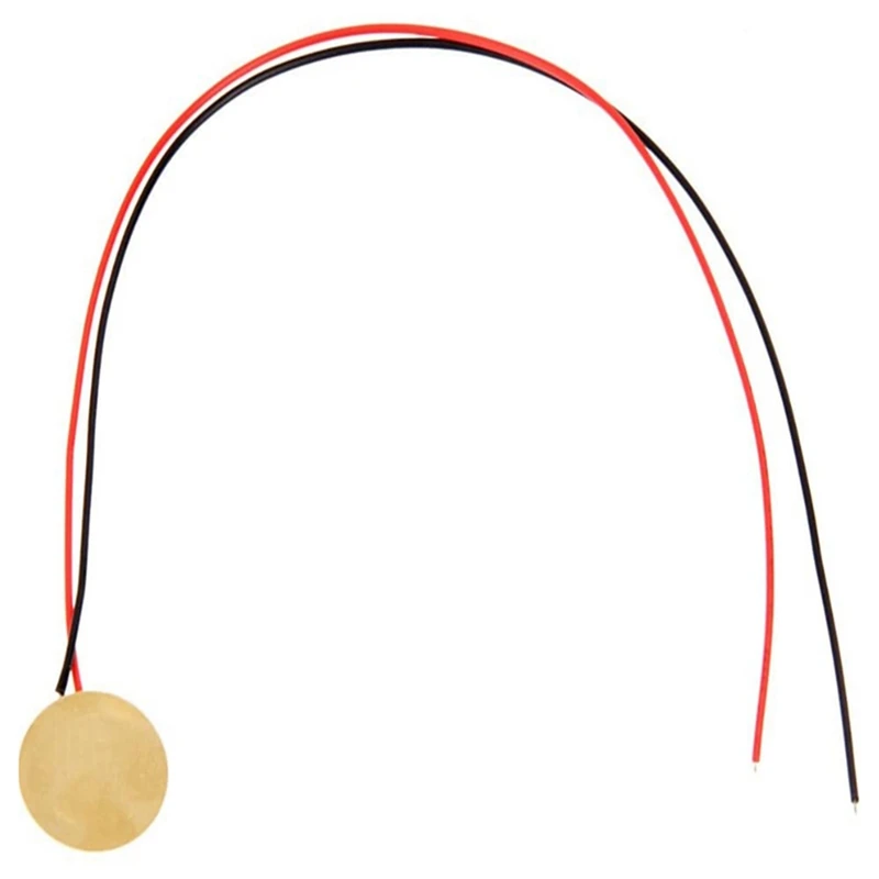12Pcs Piezo Pickup Transducer Prewired-27Mm Contact Microphone Trigger-Discs Elements For Acoustic Instrument