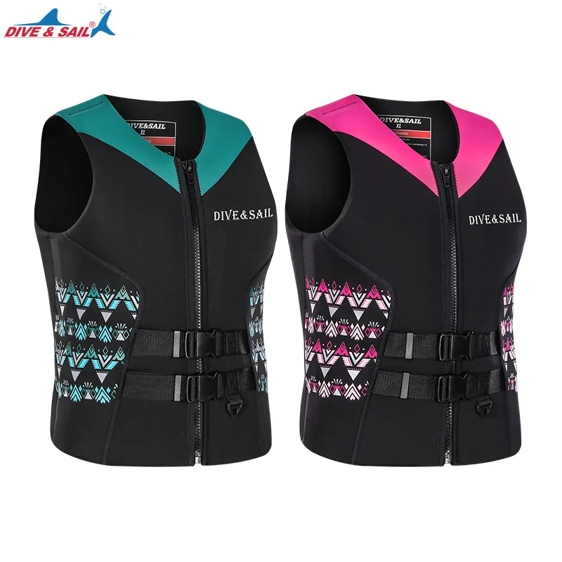 Life Jacket Buoyancy Vest Neoprene For Youth, Men's And Women's In Pink