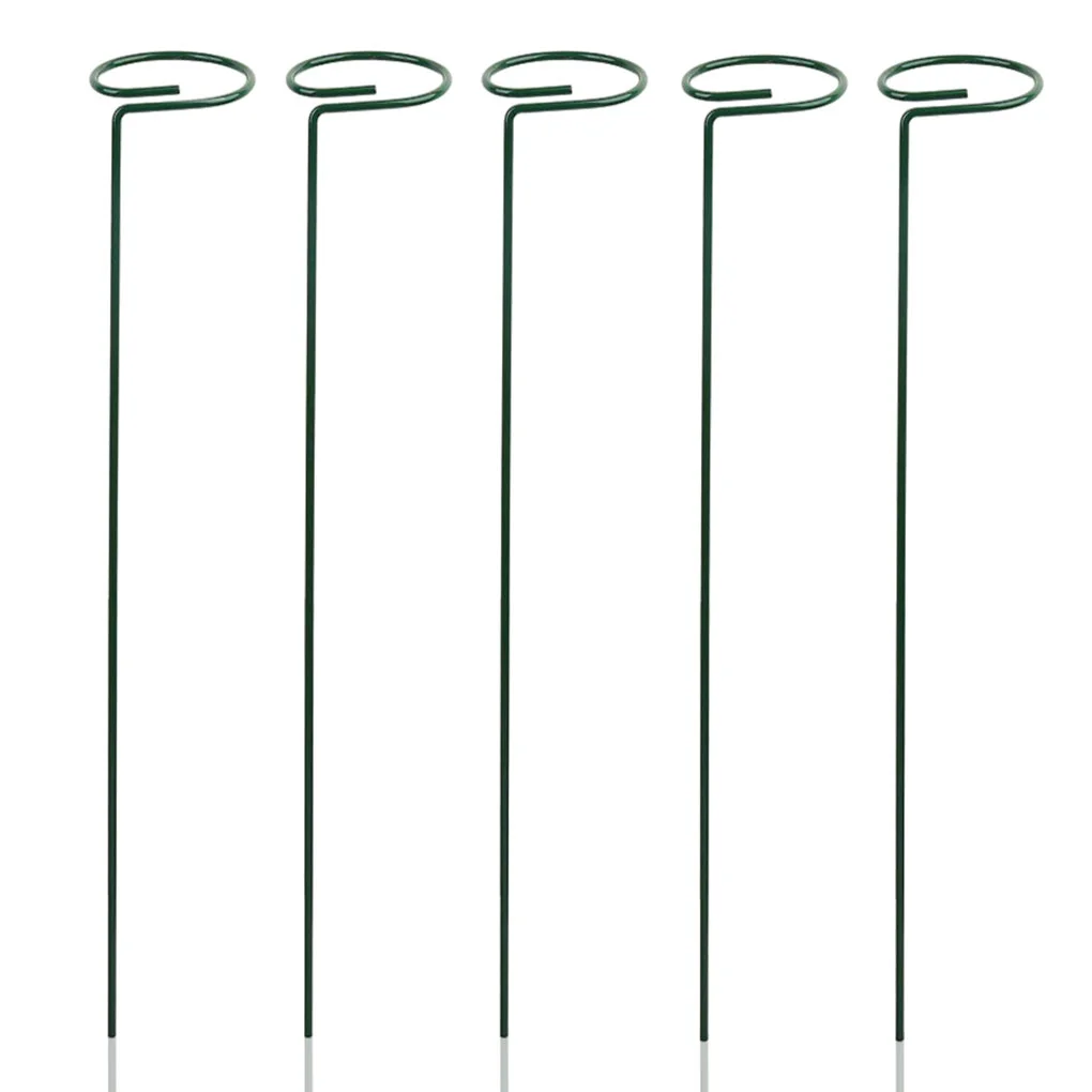 5 Pieces Plant Support Stakes Trellis Backyard Garden Sunflower Tomato Stem Training Guide Holder Office Accessories