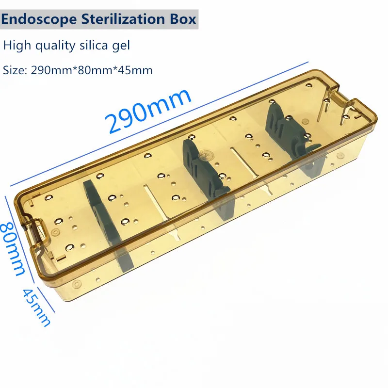 

Silicagel Sterilization Box for Endoscope Autoclave Sterilization Tray Endoscopy Surgical Operating Instrument