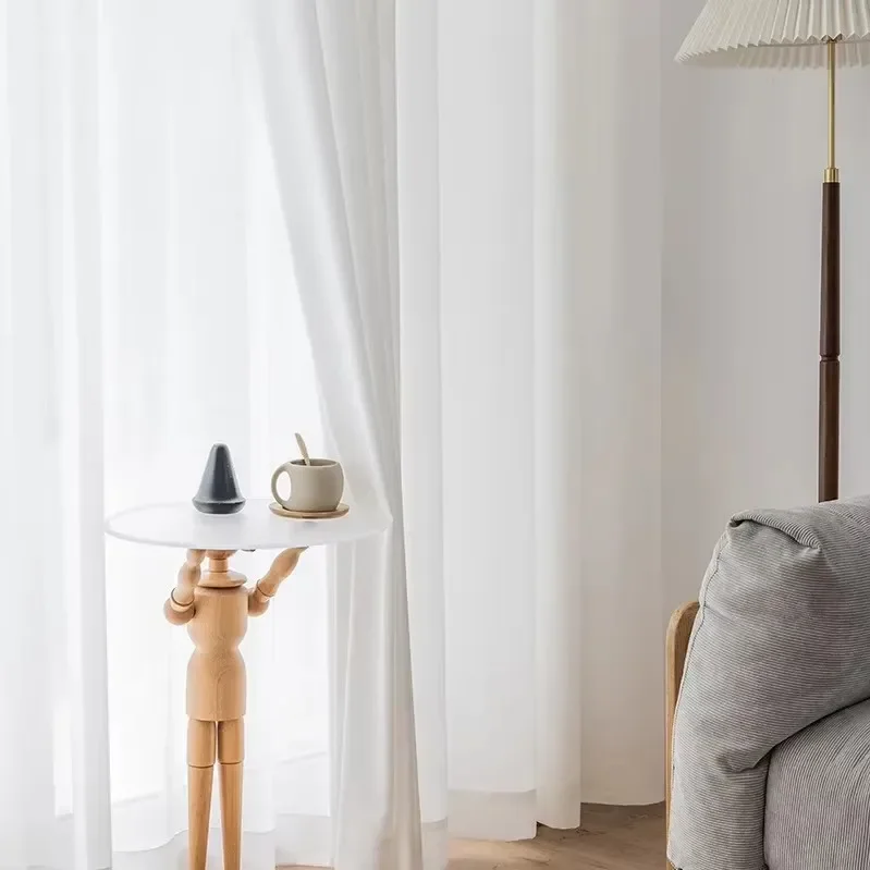 Luxury White Tulle Curtains - High-Quality Sheer Drapes for Living Room and Bedroom Decor
