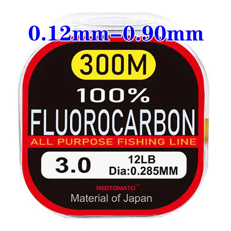 100% Fluorocarbon Leader Fishing Line Transparent Carbon Fiber Big Size  Line Material From Japan Carp Fishing Goods Supplies