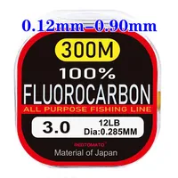 300M100M 100% Fluorocarbon  Fishing Line Transparent Carbon Fiber Big Size Line  Material From Japan Carp Fishing Goods Supplies 2
