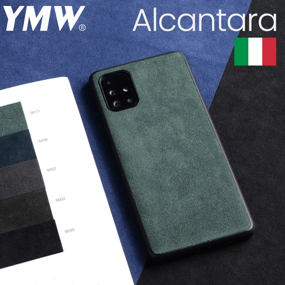 Чехол YMW из алькантары для Samsung Galaxy A72 A52 A42 A32 A71 A51 A12 5G 4G роскошные деловые чехлы