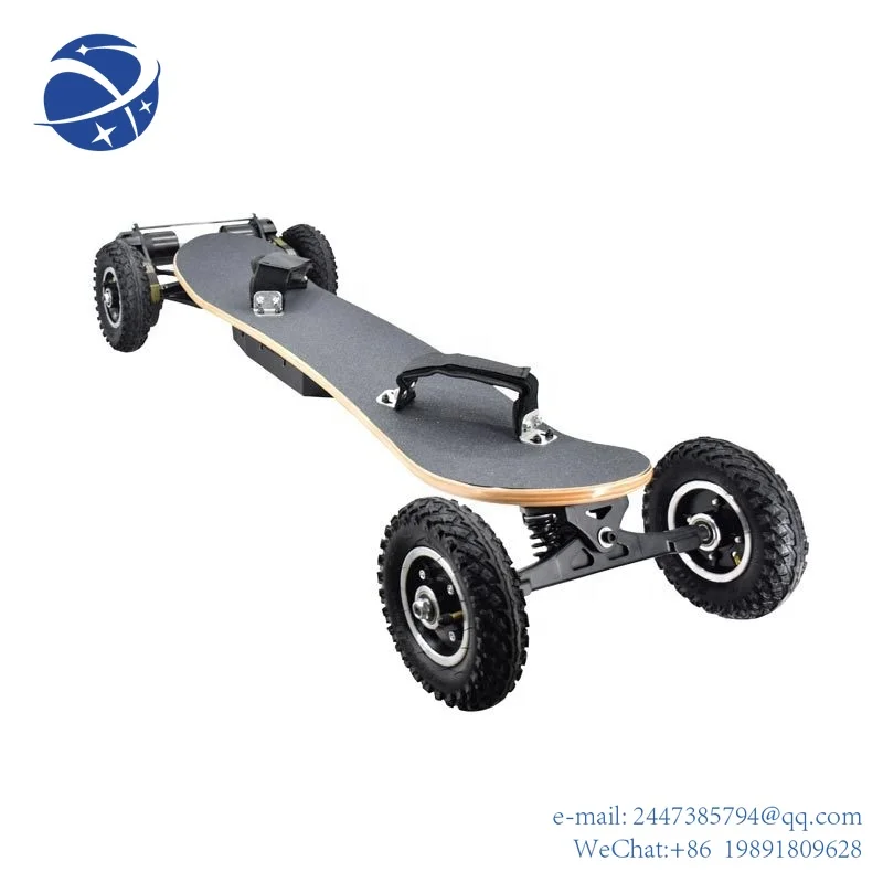 

Yun Yi2022 Most Popular 1650W*2 Remote Control electric skateboard all terrain electric SUV longboard