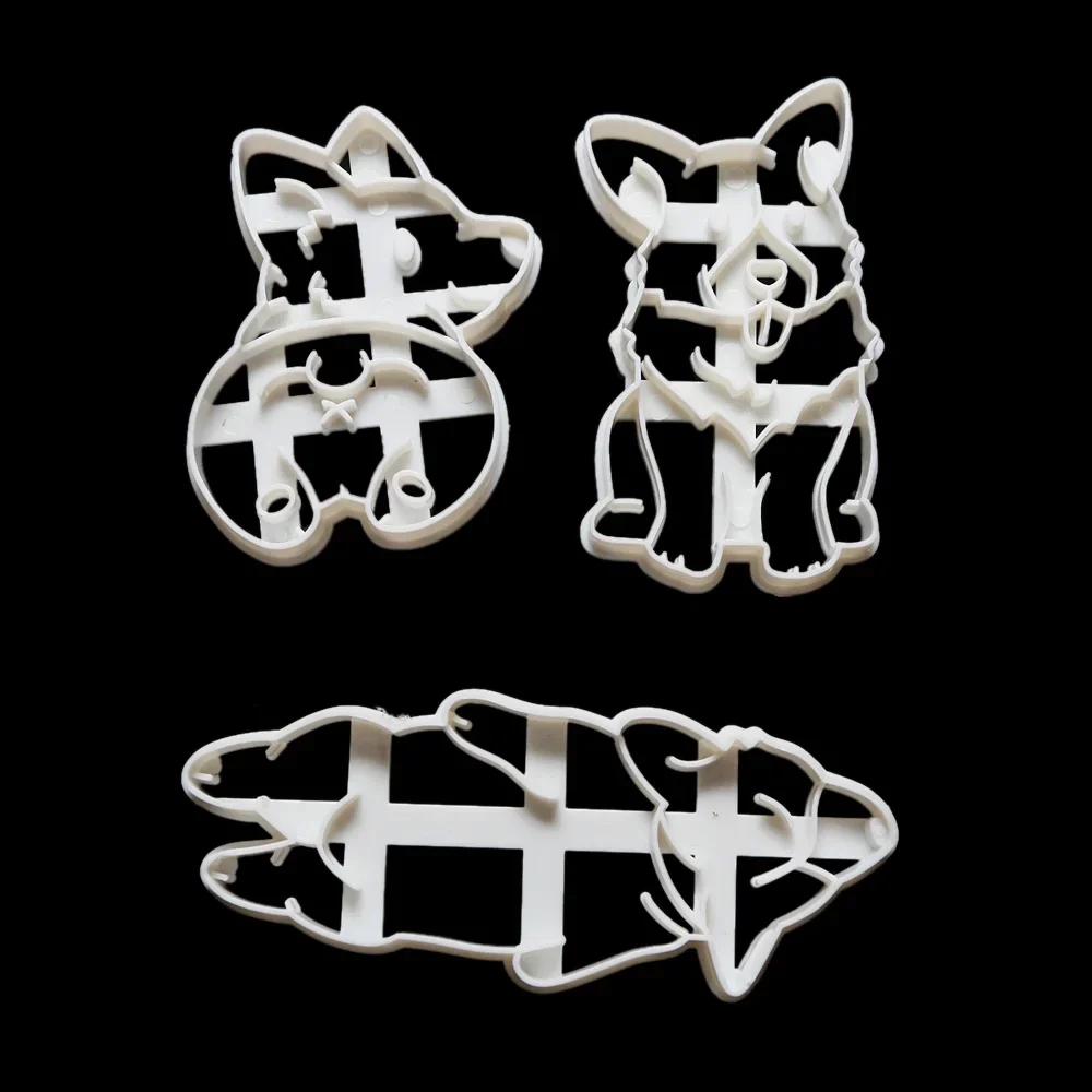 Corgi Dog Shaped Cookie Cutter Set for Kids - Adorable Biscuit Baking Tool