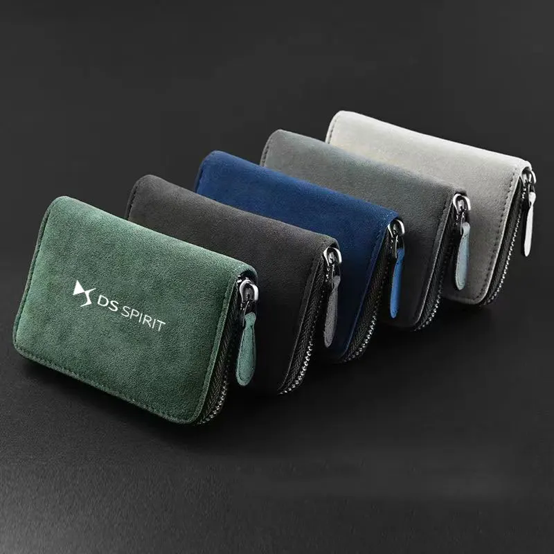 

Coral Fleece Credit Card Holder Wallet Change Organizer Zipper For DS SPIRIT DS3 DS4567 DS4S DS 5LS WILD RUBIS Car Accessories