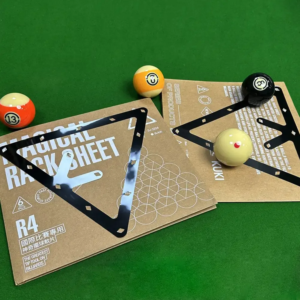 Triangle Sports Magic Pool Table Thin Reusable Cue Accessories Placing Billiard Rack Ball Holder Positioning billiard accessories