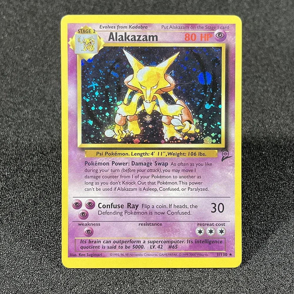 thumbnail image 1 of Pokémon PROXY Cards Classic Base Set 2 Charizard Mewtwo Gyarados Blastoise 1st Edition Foil Customized Cards Collection PTCG, 1 of 5