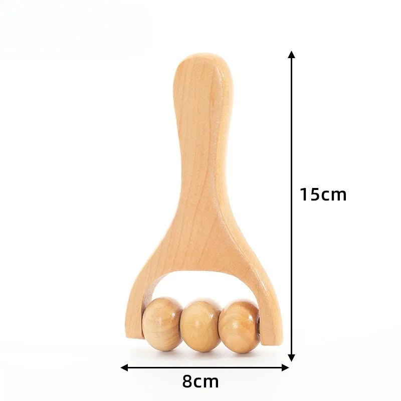 Wooden Face Massage Tools Set Kit Face Sculpting Tool Skin Care Facial Massager Cupping Contouring Facial Roller - 6